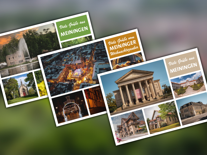 Postkartenset Meiningen
