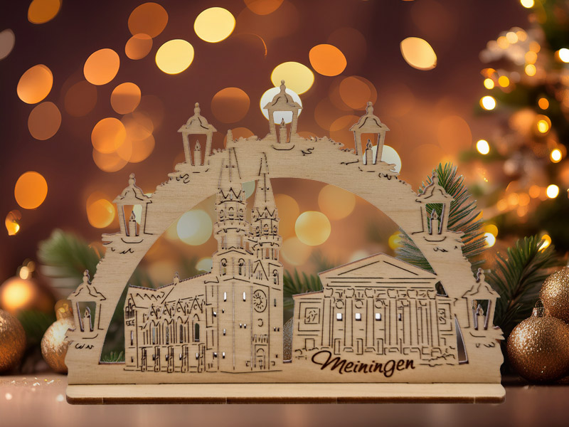 Schwibbogen Meiningen Midi unbeleuchtet (15 cm)