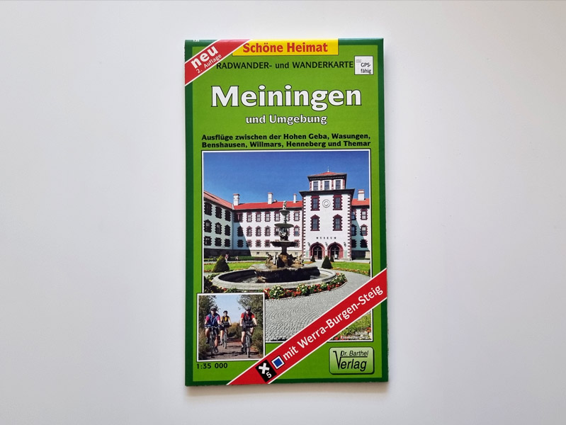 Radwander- und Wanderkarte Meiningen und Umgebung