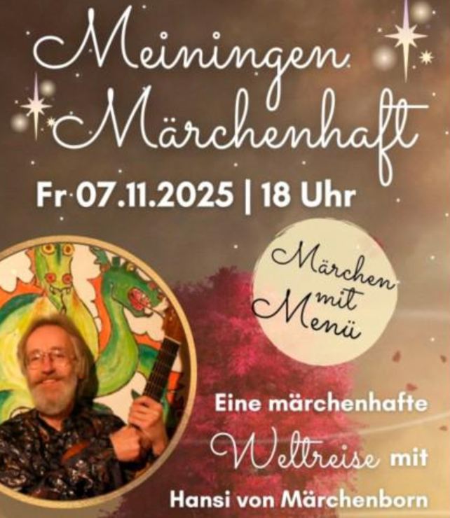 Märchen mit Menü: „Eine märchenhafte Weltreise“ Hansi von Märchenborn