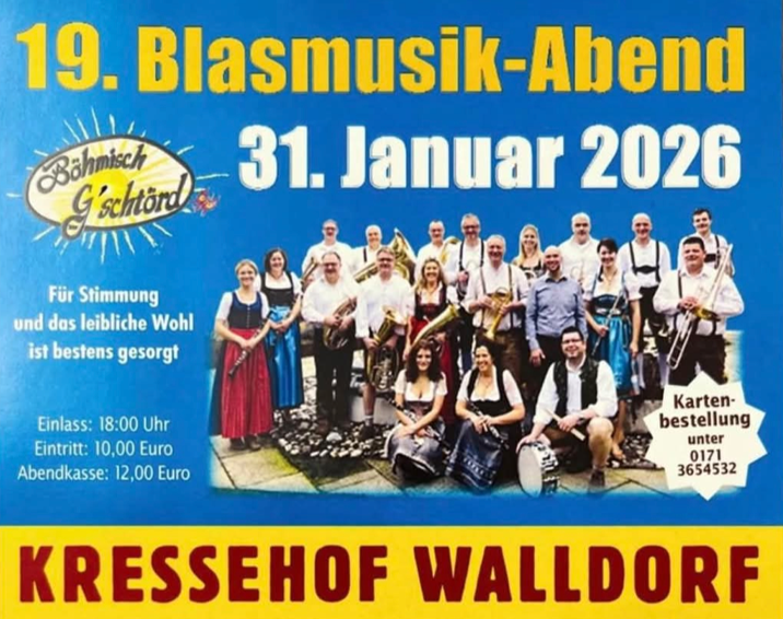 Blasmusik-Abend mit Böhmisch G´schtörd