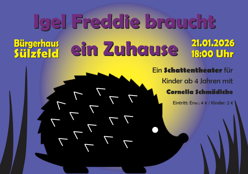 Igel Freddie braucht ein Zuhause