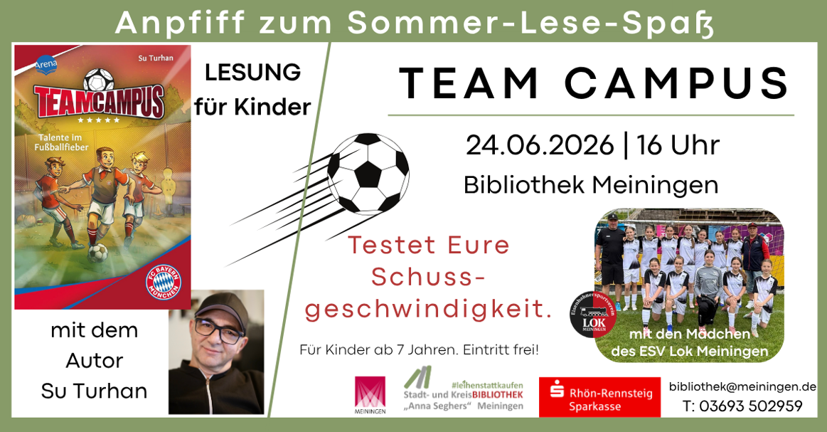 TEAM CAMPUS: Auftakt zum Sommer-Lese-Spaß