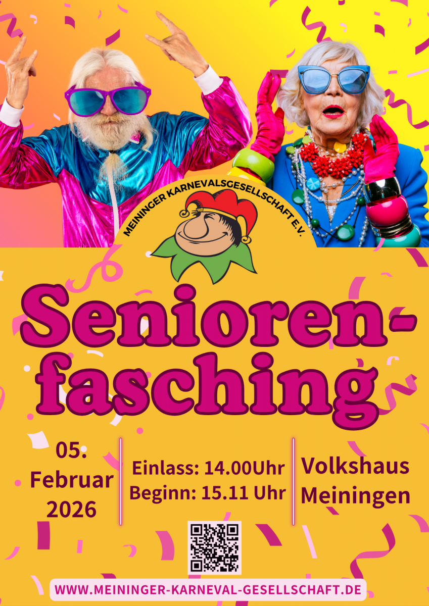 Seniorenfasching der Meininger Karnevalsgesellschaft 