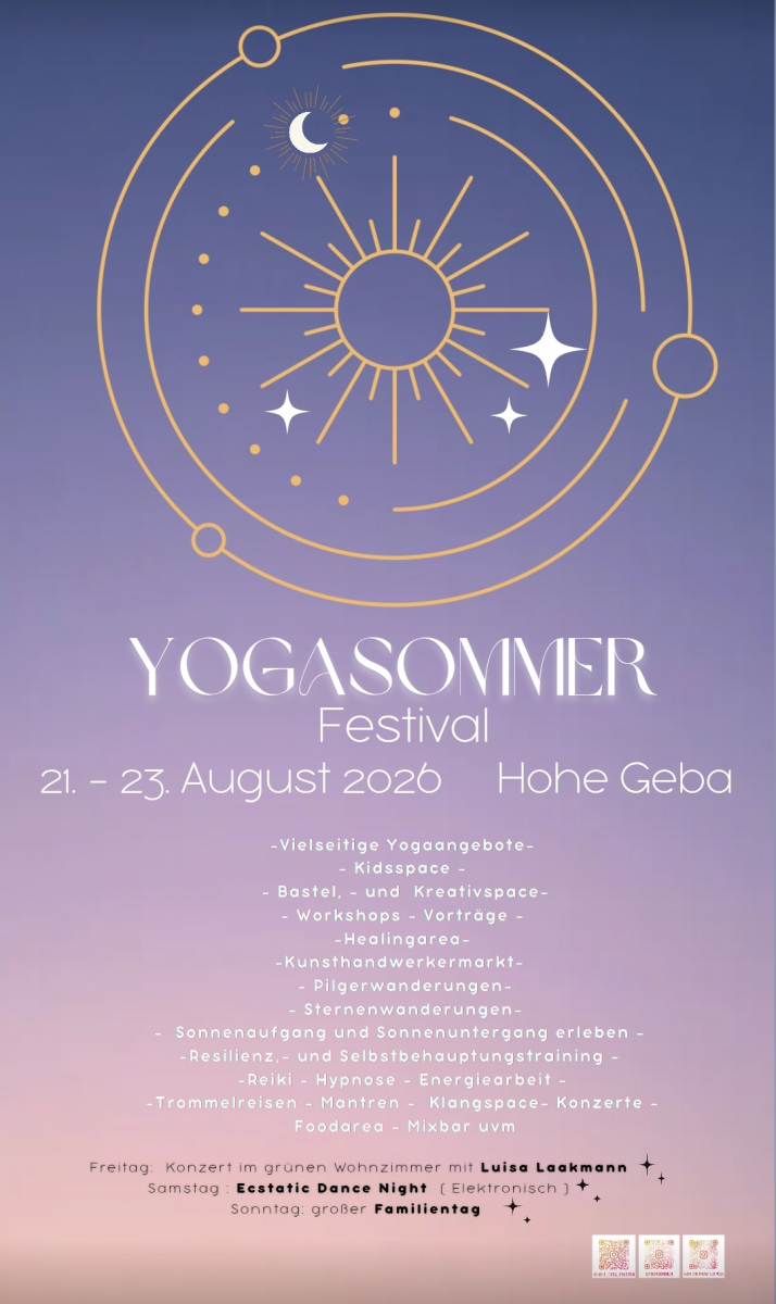 Yogasommer Festival auf der Hohen Geba