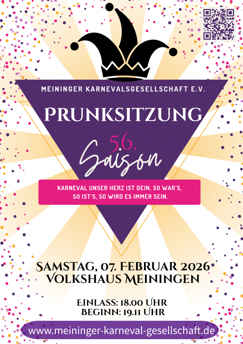 Prunksitzung der Meininger Karnevalsgesellschaft 