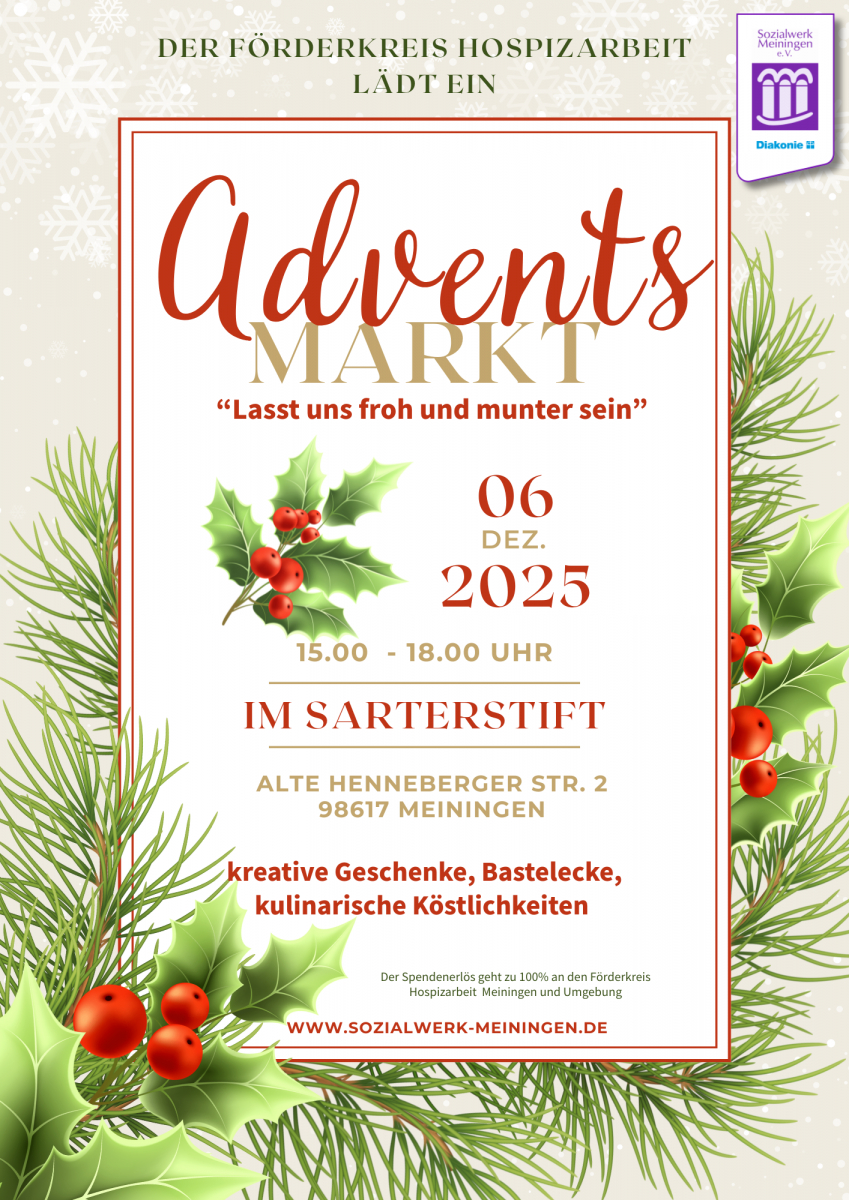 Adventsmarkt des Förderkreises Hospizarbeit Meiningen und Umgebung 