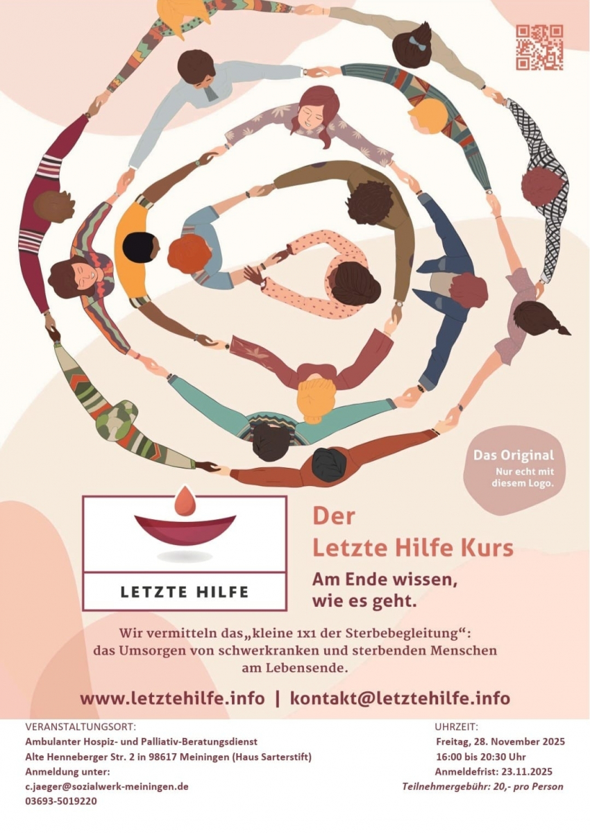 Letzte Hilfe Kurs des Ambulanten Hospiz-& Palliativberatungsdienstes Meiningen