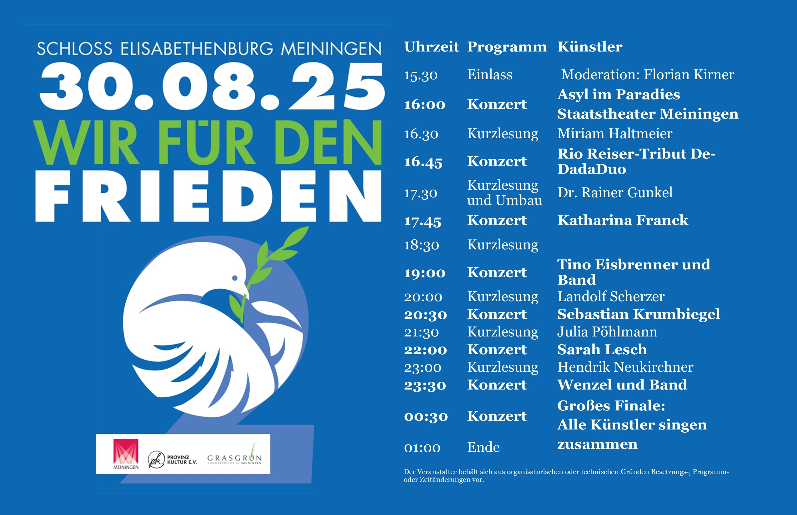 Gipfeltreffen deutscher Liedermacher in Meiningen – jetzt Tickets sichern 