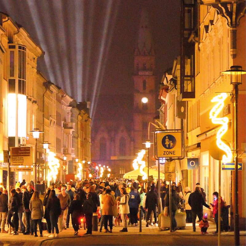 Meiningen leuchtet mit Deutschlandpremiere
