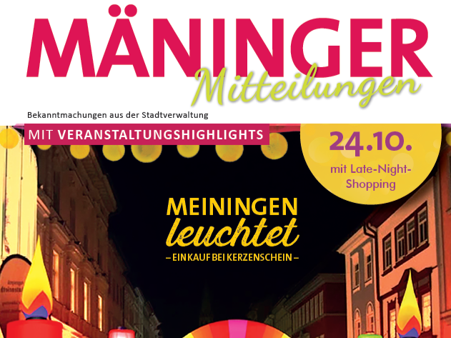 Mäninger Mitteilungen - Ausgabe Oktober/November 2025