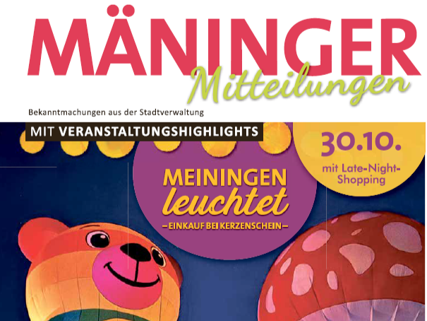 Mäninger Mitteilungen - Ausgabe Oktober / November 2026