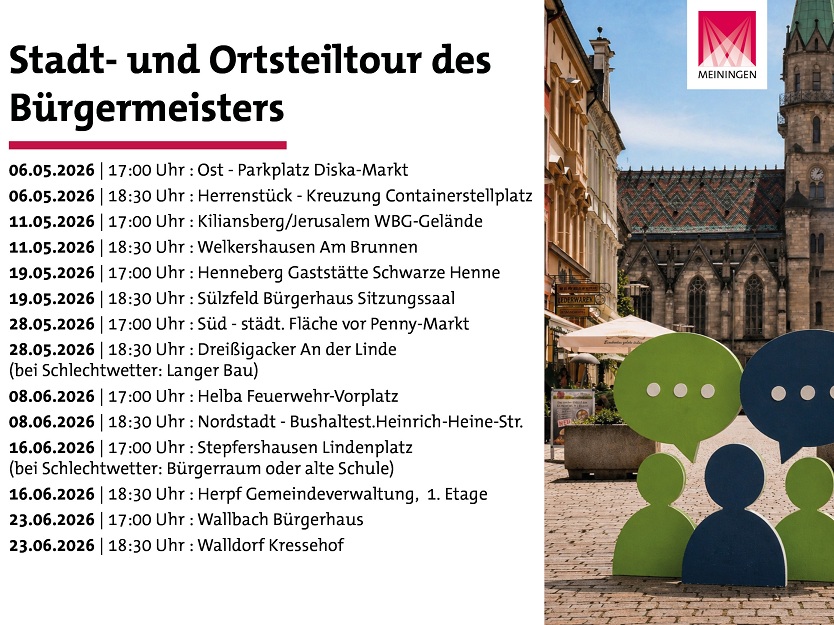 Stadt- und Ortsteiltour des Bürgermeisters startet am 06.05.2026